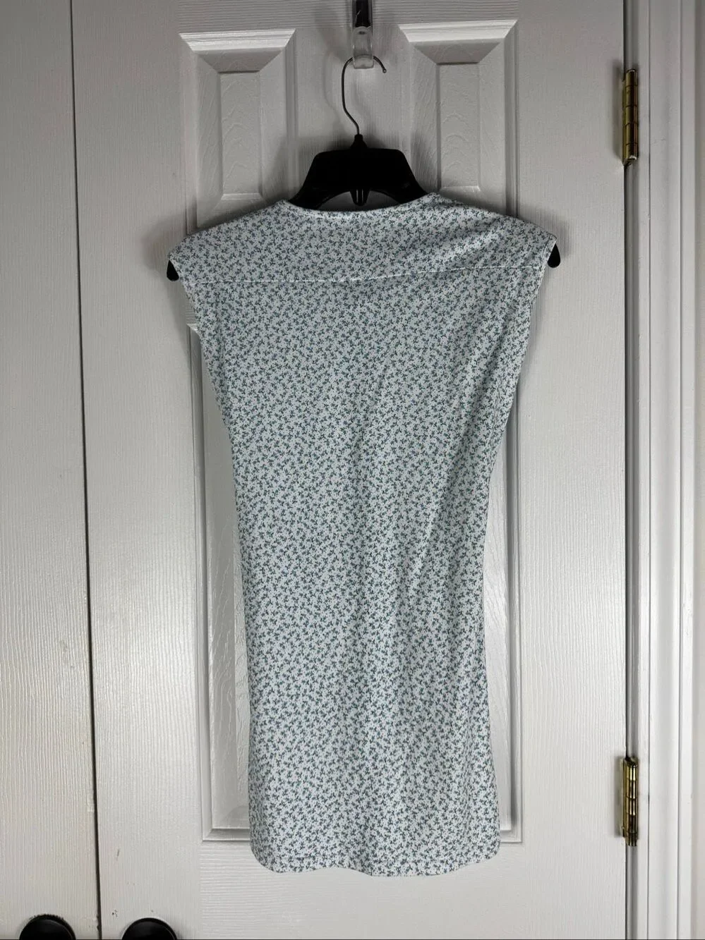 Hannah Kate Girls Blue Floral Sleeveless Drawstring Dress Size 10